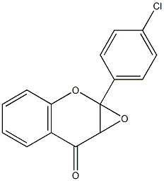 2,3-Epoxy-2,3-dihydro-4'-chloroflavone Struktur