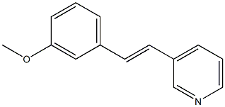 3-(3-Methoxystyryl)pyridine Struktur