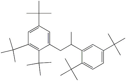 1-(2,3,5-Tri-tert-butylphenyl)-2-(2,5-di-tert-butylphenyl)propane Struktur