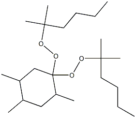 2,4,5-Trimethyl-1,1-bis(1,1-dimethylpentylperoxy)cyclohexane Struktur