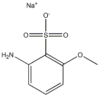 2-Amino-6-methoxybenzenesulfonic acid sodium salt Struktur