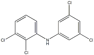 2,3-Dichlorophenyl 3,5-dichlorophenylamine Struktur