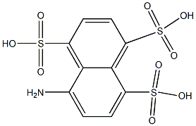 5-Amino-1,4,8-naphthalenetrisulfonic acid Struktur