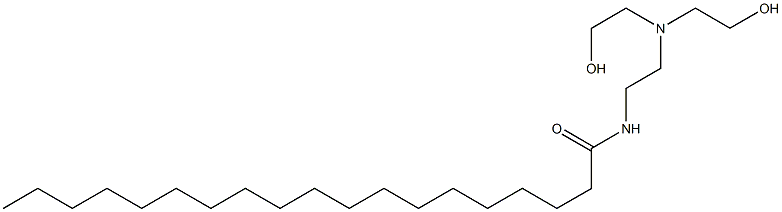 N-[2-[Bis(2-hydroxyethyl)amino]ethyl]nonadecanamide Struktur