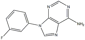 6-Amino-9-(3-fluorophenyl)-9H-purine Struktur