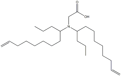 N,N-Di(11-dodecen-4-yl)glycine Struktur