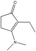 2-Ethyl-3-(dimethylamino)-2-cyclopenten-1-one Struktur