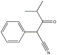 2-Phenyl-3-oxo-4-methylpentanenitrile Struktur