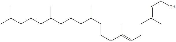 (2E,6E)-3,7,11,15,19-Pentamethylicosa-2,6-dien-1-ol Struktur