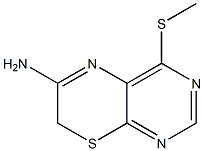 4-Methylthio-7H-pyrimido[4,5-b][1,4]thiazin-6-amine Struktur