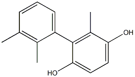 2-(2,3-Dimethylphenyl)-3-methylbenzene-1,4-diol Struktur