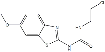 1-(2-Chloroethyl)-3-(6-methoxybenzothiazol-2-yl)urea Struktur