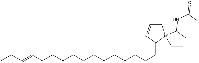 1-[1-(Acetylamino)ethyl]-1-ethyl-2-(13-hexadecenyl)-3-imidazoline-1-ium Struktur