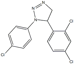 1-(4-Chlorophenyl)-5-(2,4-dichlorophenyl)-4,5-dihydro-1H-1,2,3-triazole Struktur