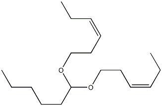 Hexanal di[(Z)-3-hexenyl]acetal Struktur