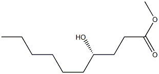 (S)-4-Hydroxydecanoic acid methyl ester Struktur