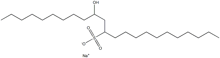 10-Hydroxytricosane-12-sulfonic acid sodium salt Struktur