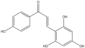 (E)-2,4,4',6-Tetrahydroxychalcone Struktur