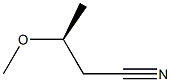 [S,(-)]-3-Methoxybutyronitrile Struktur