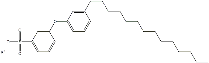 3-(3-Tetradecylphenoxy)benzenesulfonic acid potassium salt Struktur