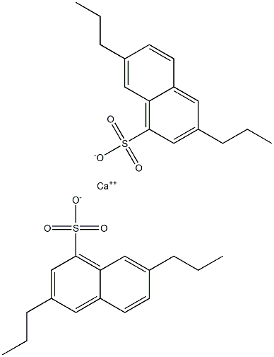 Bis(3,7-dipropyl-1-naphthalenesulfonic acid)calcium salt Struktur