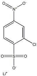 2-Chloro-4-nitrobenzenesulfonic acid lithium salt Struktur