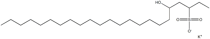 5-Hydroxytricosane-3-sulfonic acid potassium salt Struktur