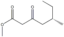 [S,(+)]-5-Methyl-3-oxoheptanoic acid methyl ester Struktur