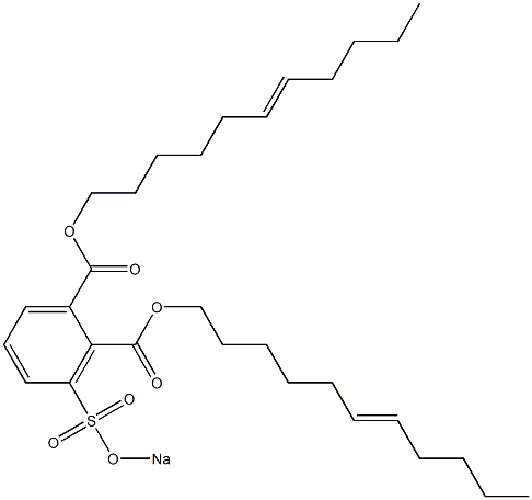 3-(Sodiosulfo)phthalic acid di(6-undecenyl) ester Struktur