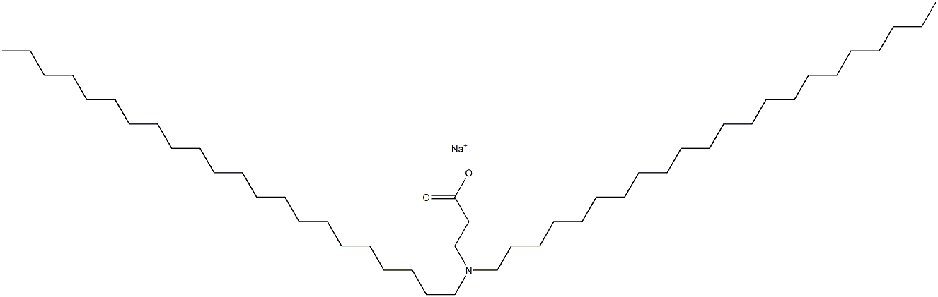 3-(Didocosylamino)propanoic acid sodium salt Struktur