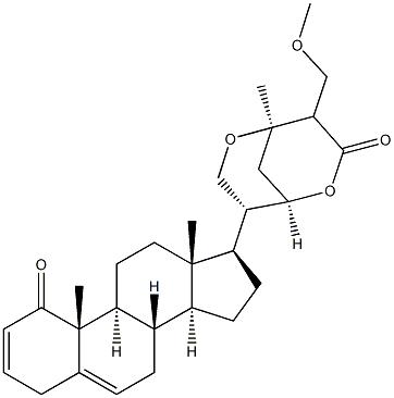 (22R,24R)-27-Methoxy-21,24:22,26-diepoxyergosta-2,5-diene-1,26-dione Struktur