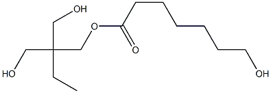 7-Hydroxyheptanoic acid 2,2-bis(hydroxymethyl)butyl ester Struktur