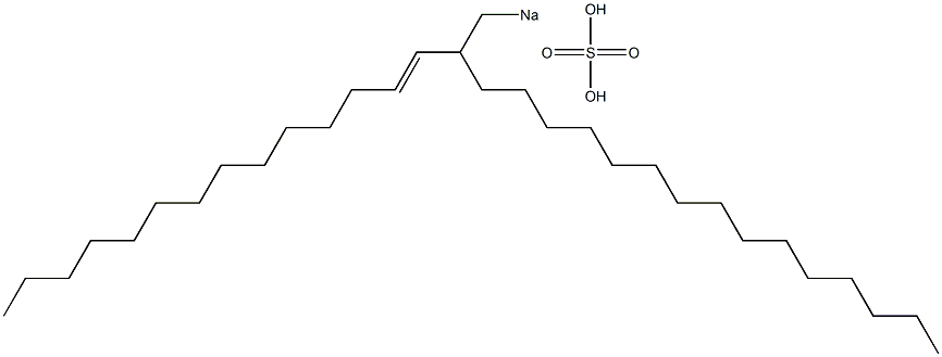 Sulfuric acid 2-(1-tetradecenyl)heptadecyl=sodium ester salt Struktur