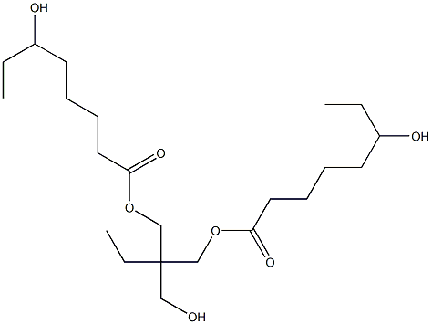 Bis(6-hydroxyoctanoic acid)2-ethyl-2-(hydroxymethyl)-1,3-propanediyl ester Struktur