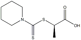 [R,(+)]-2-(1-Piperidinylcarbonothioylthio)propionic acid Struktur