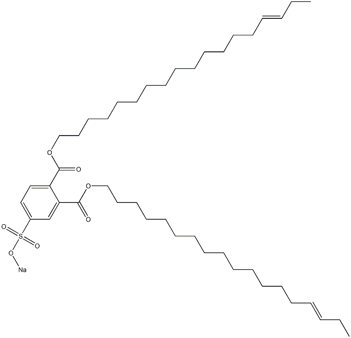 4-(Sodiosulfo)phthalic acid di(15-octadecenyl) ester Struktur