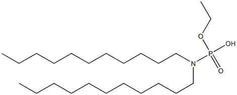 N,N-Diundecylamidophosphoric acid hydrogen ethyl ester Struktur