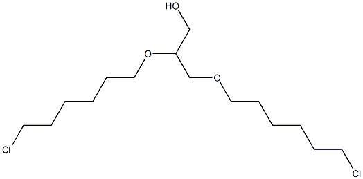 2,3-Bis(6-chlorohexyloxy)-1-propanol Struktur