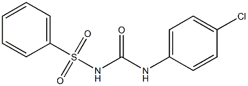 1-(4-Chlorophenyl)-3-(phenylsulfonyl)urea Struktur