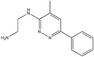 3-(2-Aminoethylamino)-4-methyl-6-phenylpyridazine Struktur