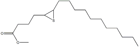 5,6-Epithioheptadecanoic acid methyl ester Struktur