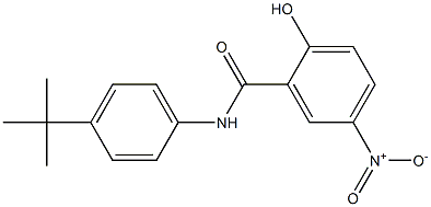 2-Hydroxy-5-nitro-N-(4-tert-butylphenyl)benzamide Struktur