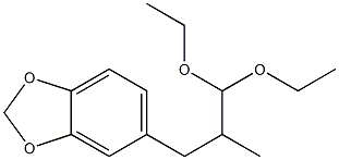 5-(3,3-Diethoxy-2-methylpropyl)-1,3-benzodioxole Struktur