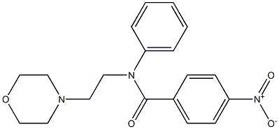 N-(2-Morpholinoethyl)-4-nitrobenzanilide Struktur