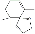 (5R)-6,6,10-Trimethyl-1-oxaspiro[4.5]deca-3,9-diene Struktur