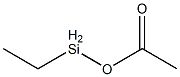 Acetic acid ethylsilyl ester Struktur