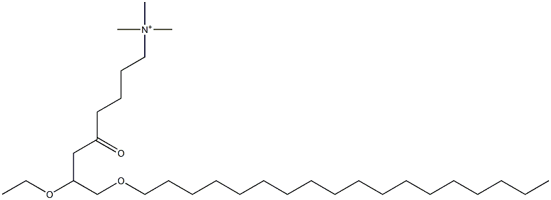 5-[2-Ethoxy-3-(octadecyloxy)propyl]-N,N,N-trimethyl-5-oxo-1-pentanaminium Struktur