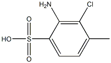 2-Amino-3-chloro-4-methylbenzenesulfonic acid Struktur