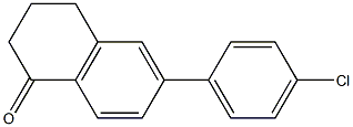 6-(4-Chlorophenyl)-3,4-dihydronaphthalen-1(2H)-one Struktur