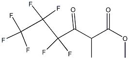 2-Methyl-3-oxo-4,4,5,5,6,6,6-heptafluorohexanoic acid methyl ester Struktur